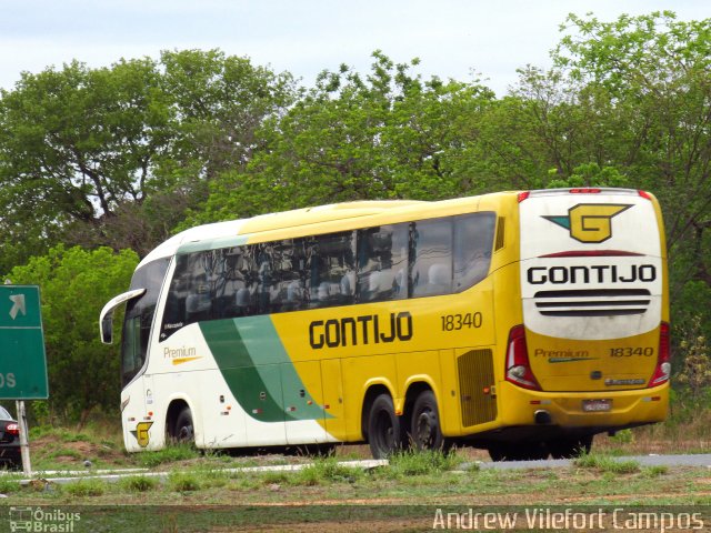 Empresa Gontijo de Transportes 18340 na cidade de Pirapora, Minas Gerais, Brasil, por Andrew Campos. ID da foto: 5526013.