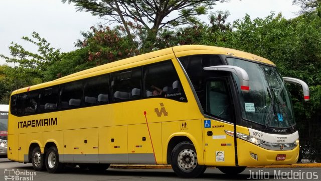 Viação Itapemirim 60529 na cidade de São Paulo, São Paulo, Brasil, por Julio Medeiros. Número da foto: #5527711.