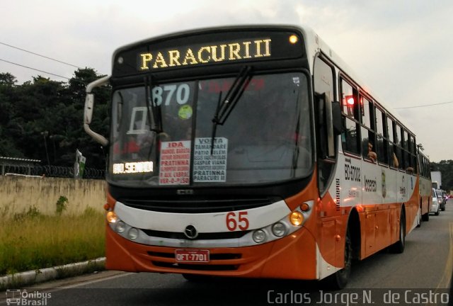 Belém Rio Transportes BD-87002 na cidade de Belém, Pará, Brasil, por Carlos Jorge N.  de Castro. Número da foto: #5527407.