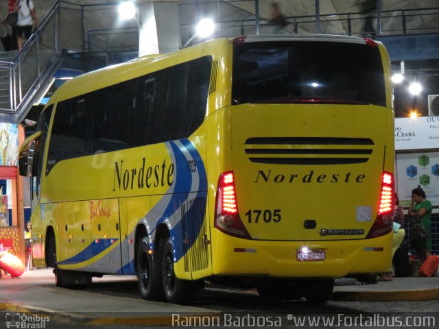 Viação Nordeste 1705 na cidade de Fortaleza, Ceará, Brasil, por Ramon Barbosa do Nascimento. Número da foto: #5527587.