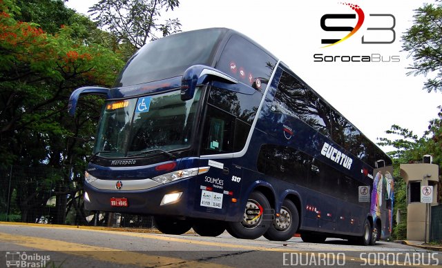 Eucatur - Empresa União Cascavel de Transportes e Turismo 5317 na cidade de São Paulo, São Paulo, Brasil, por EDUARDO - SOROCABUS. ID da foto: 5526352.