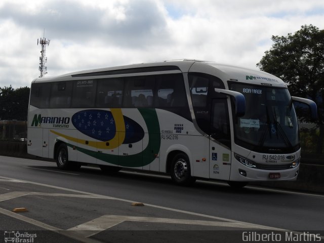 Marinho Transporte e Turismo RJ 542.016 na cidade de Resende, Rio de Janeiro, Brasil, por Gilberto Martins. Número da foto: #5527171.