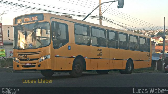 Auto Viação Santo Antônio CC194 na cidade de Curitiba, Paraná, Brasil, por Lucas Weber Calizario. ID da foto: 5527051.