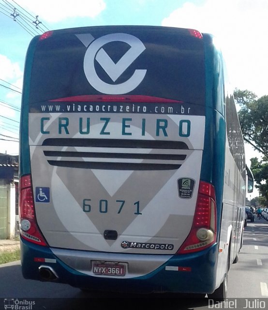 Viação Cruzeiro 6071 na cidade de Recife, Pernambuco, Brasil, por Daniel  Julio. Número da foto: #5528631.