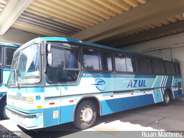 Expresso Azul 95 na cidade de Lajeado, Rio Grande do Sul, Brasil, por Ruan Martinez. Número da foto: #5527693.