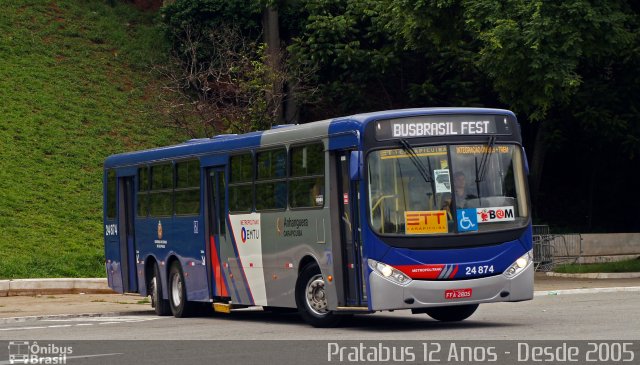 Empresa de Transportes e Turismo Carapicuiba 24.874 na cidade de São Paulo, São Paulo, Brasil, por Cristiano Soares da Silva. ID da foto: 5531022.