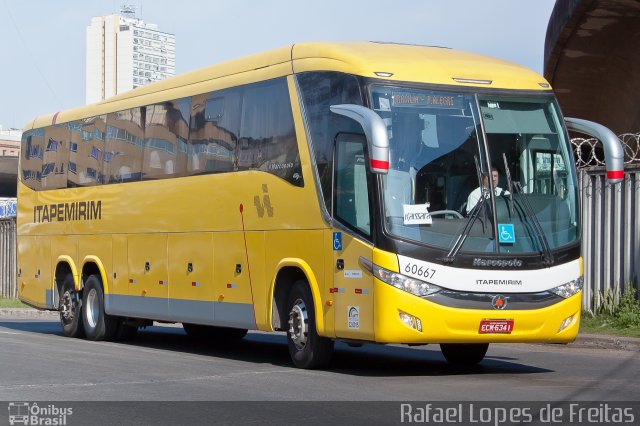 Viação Itapemirim 60667 na cidade de Porto Alegre, Rio Grande do Sul, Brasil, por Rafael Lopes de Freitas. ID da foto: 5530091.