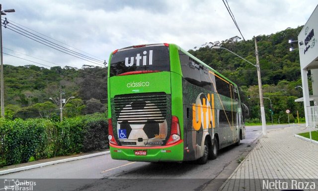 UTIL - União Transporte Interestadual de Luxo 18401 na cidade de Juiz de Fora, Minas Gerais, Brasil, por Nestor dos Santos Roza. Número da foto: #5531902.