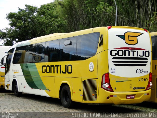 Empresa Gontijo de Transportes 7010 na cidade de Belo Horizonte, Minas Gerais, Brasil, por Sérgio Augusto Braga Canuto. ID da foto: 5529864.