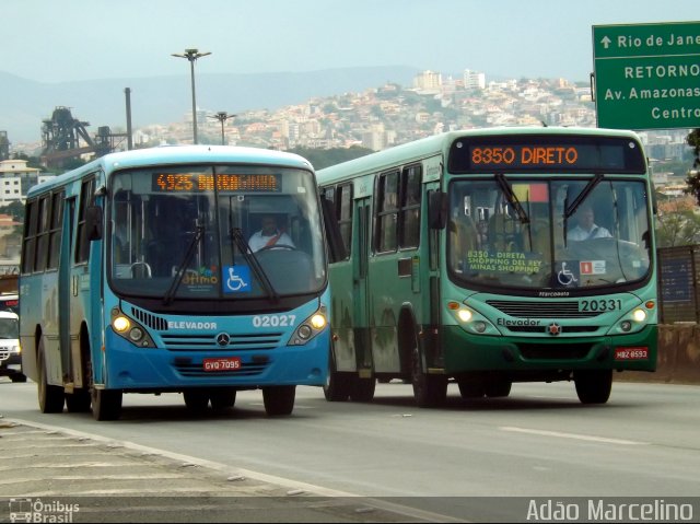 Vianel > Auto Viação Pioneira 02027 na cidade de Belo Horizonte, Minas Gerais, Brasil, por Adão Raimundo Marcelino. ID da foto: 5531088.