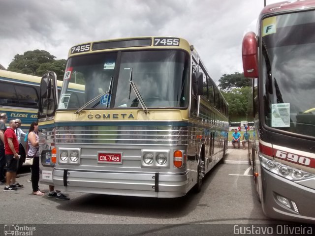 Viação Cometa 7455 na cidade de São Paulo, São Paulo, Brasil, por Gustavo Oliveira. Número da foto: #5530034.