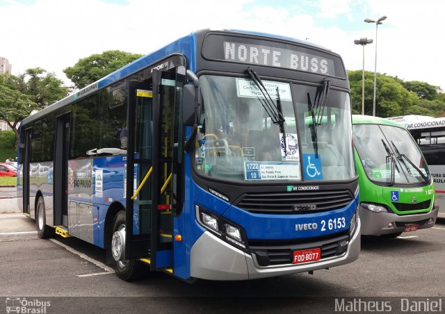 Transcooper > Norte Buss 2 6153 na cidade de São Paulo, São Paulo, Brasil, por Matheus  Daniel. Número da foto: #5530994.