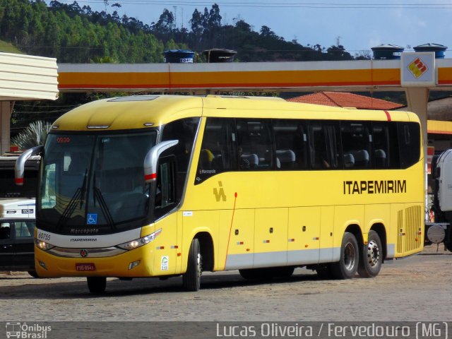 Viação Itapemirim 60755 na cidade de Fervedouro, Minas Gerais, Brasil, por Lucas Oliveira. Número da foto: #5530564.