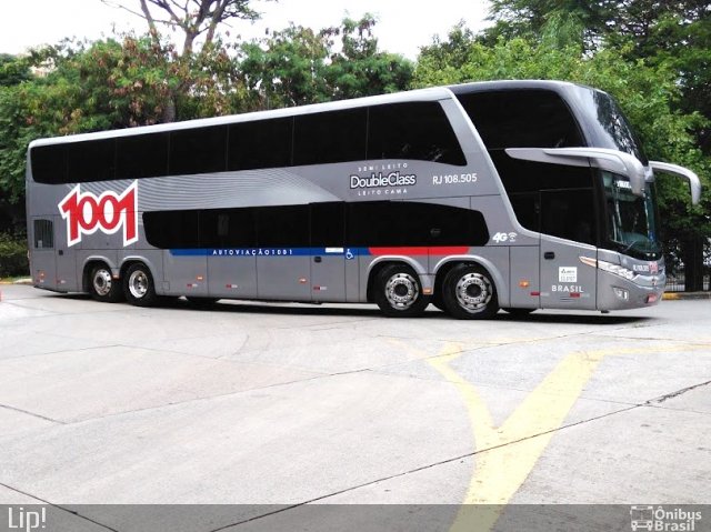 Auto Viação 1001 RJ 108.505 na cidade de São Paulo, São Paulo, Brasil, por Felipe Vitor Paixão Vieira. Número da foto: #5529570.