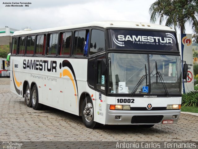 Samestur Fretamento e Turismo 10002 na cidade de João Monlevade, Minas Gerais, Brasil, por Antonio Carlos Fernandes. Número da foto: #5532354.