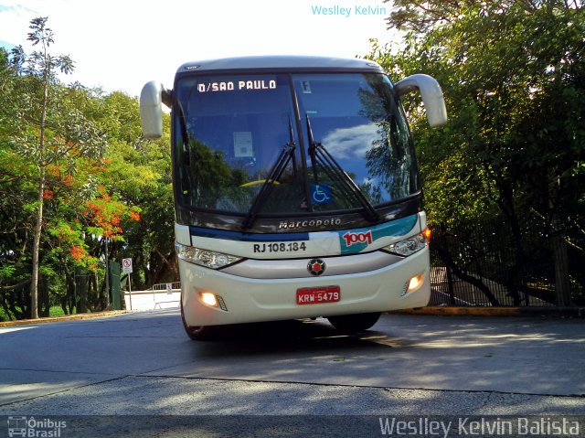 Auto Viação 1001 RJ 108.184 na cidade de São Paulo, São Paulo, Brasil, por Weslley Kelvin Batista. ID da foto: 5532947.