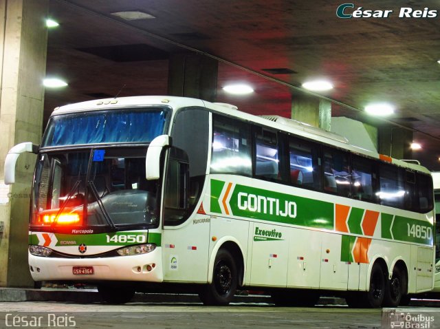 Empresa Gontijo de Transportes 14850 na cidade de Belo Horizonte, Minas Gerais, Brasil, por César Ônibus. Número da foto: #5533937.