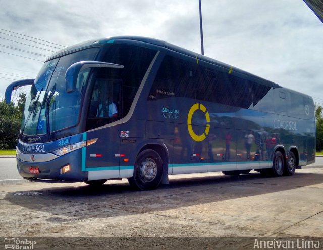 Viação Cidade Sol 8200 na cidade de Salvador, Bahia, Brasil, por Aneivan Lima. Número da foto: #5533370.