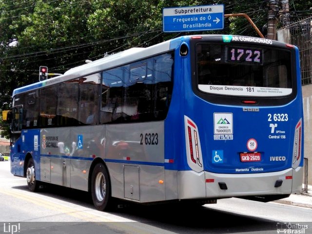 Transcooper > Norte Buss 2 6323 na cidade de São Paulo, São Paulo, Brasil, por Felipe Vitor Paixão Vieira. Número da foto: #5533038.