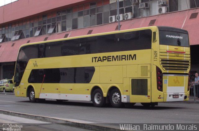 Viação Itapemirim 17609 na cidade de Rio de Janeiro, Rio de Janeiro, Brasil, por Willian Raimundo Morais. Número da foto: #5532361.