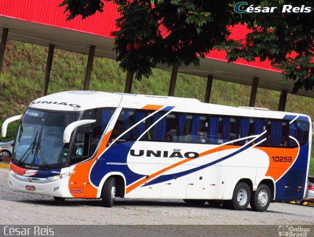Expresso União 10259 na cidade de João Monlevade, Minas Gerais, Brasil, por César Ônibus. Número da foto: #5533999.