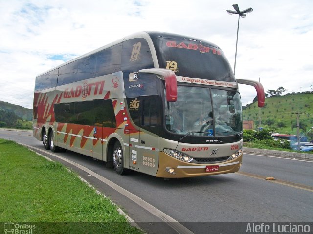 Auto Viação Gadotti 2216 na cidade de Aparecida, São Paulo, Brasil, por Alefe Aparecido . ID da foto: 5532157.