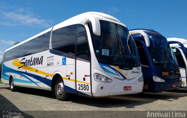 Empresas de Transportes Santana e São Paulo 2580 na cidade de Camaçari, Bahia, Brasil, por Aneivan Lima. ID da foto: 5533538.