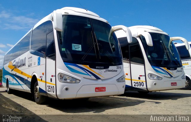 Empresas de Transportes Santana e São Paulo 2510 na cidade de Camaçari, Bahia, Brasil, por Aneivan Lima. ID da foto: 5533526.