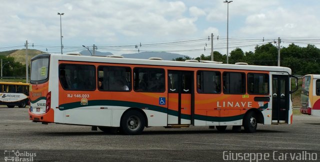 Linave Transportes RJ 146.003 na cidade de Rio de Janeiro, Rio de Janeiro, Brasil, por Giuseppe Carvalho. Número da foto: #5469149.