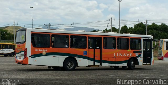 Linave Transportes RJ 146.003 na cidade de Rio de Janeiro, Rio de Janeiro, Brasil, por Giuseppe Carvalho. ID da foto: 5469149.