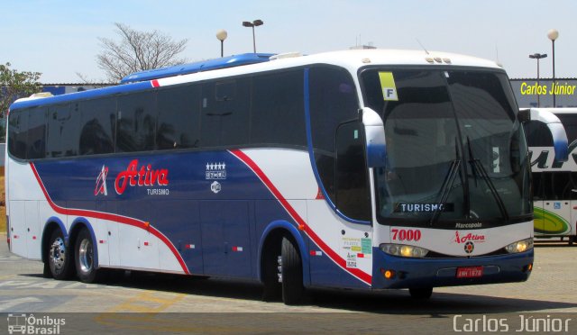 Ativa Turismo e Transporte 7000 na cidade de Goiânia, Goiás, Brasil, por Carlos Júnior. ID da foto: 5469004.