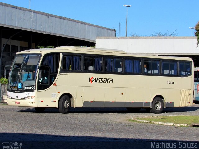 Kaissara - Viação Caiçara 15908 na cidade de Campos dos Goytacazes, Rio de Janeiro, Brasil, por Matheus Souza. ID da foto: 5469901.