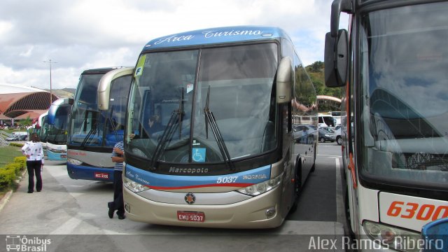 Arca Turismo 5037 na cidade de Aparecida, São Paulo, Brasil, por Alex Ramos Ribeiro. ID da foto: 5469686.