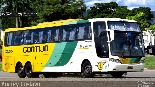 Empresa Gontijo de Transportes 12695 na cidade de Perdões, Minas Gerais, Brasil, por Andrey Gustavo. ID da foto: 5537398.