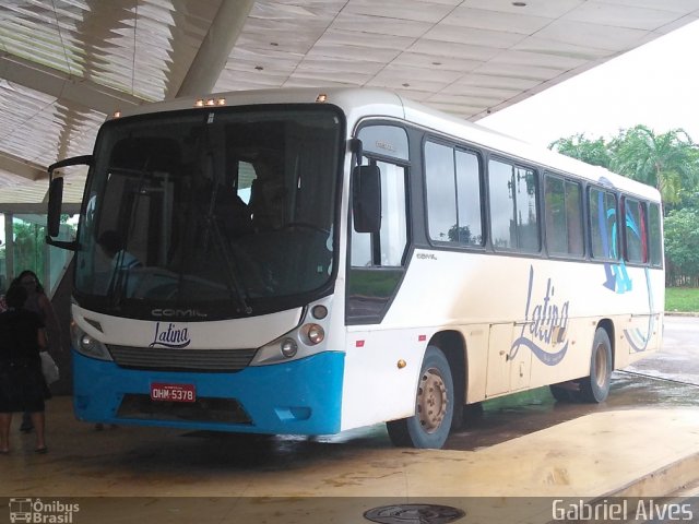 Latina Companhia de Transportes 5378 na cidade de Rio Branco, Acre, Brasil, por Antonio Gabriel Alves de Lima. ID da foto: 5536350.