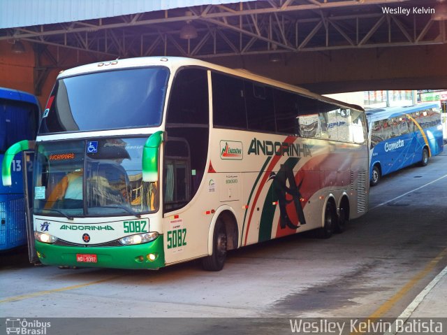 Empresa de Transportes Andorinha 5082 na cidade de Sorocaba, São Paulo, Brasil, por Weslley Kelvin Batista. ID da foto: 5535616.