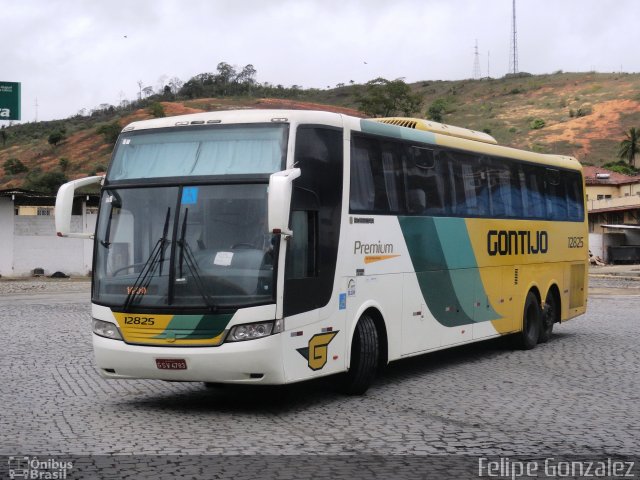 Empresa Gontijo de Transportes 12825 na cidade de Teófilo Otoni, Minas Gerais, Brasil, por Felipe Gonzalez. ID da foto: 5535712.