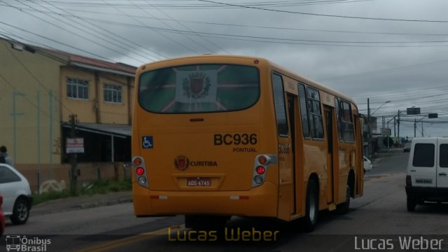 Transporte Coletivo Glória BC936 na cidade de Curitiba, Paraná, Brasil, por Lucas Weber Calizario. Número da foto: #5536353.