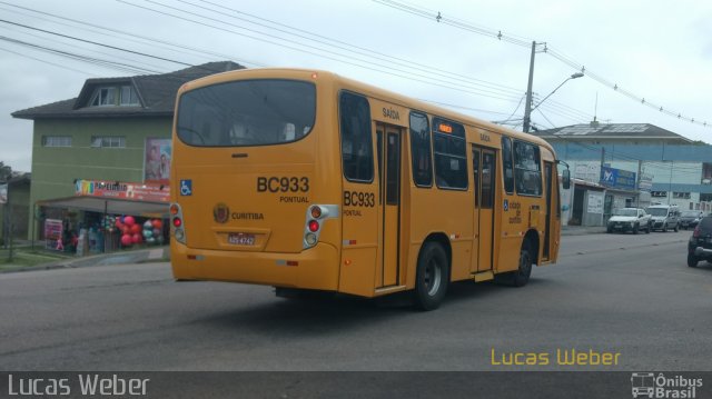 Transporte Coletivo Glória BC933 na cidade de Curitiba, Paraná, Brasil, por Lucas Weber Calizario. Número da foto: #5535176.