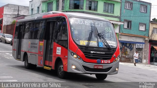 Allibus Transportes 4 5219 na cidade de São Paulo, São Paulo, Brasil, por Luciano Ferreira da Silva. Número da foto: #5471946.