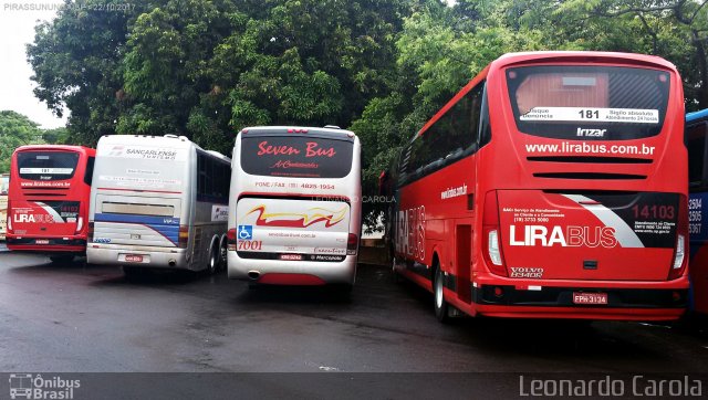 Lirabus 14103 na cidade de Pirassununga, São Paulo, Brasil, por Leonardo Carola. ID da foto: 5470759.