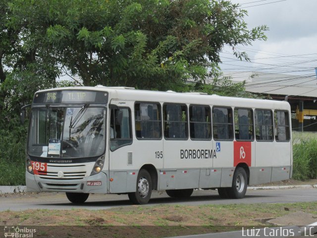 Borborema Imperial Transportes 195 na cidade de Recife, Pernambuco, Brasil, por Luiz Carlos de Santana. ID da foto: 5470676.