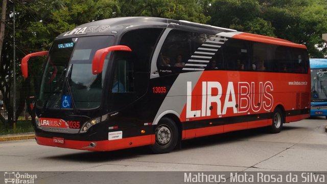 Lirabus 13035 na cidade de São Paulo, São Paulo, Brasil, por Matheus Mota Rosa da Silva. Número da foto: #5472031.
