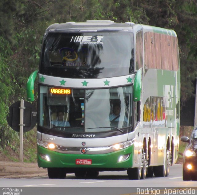 EBT - Expresso Biagini Transportes 6206 na cidade de Conselheiro Lafaiete, Minas Gerais, Brasil, por Rodrigo  Aparecido. ID da foto: 5471857.