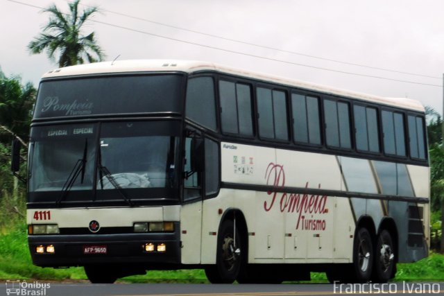 Pompéia Transporte e Turismo 4111 na cidade de Herculândia, São Paulo, Brasil, por Francisco Ivano. Número da foto: #5471434.