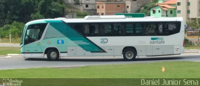 Santa Fé Transportes 089 na cidade de Itabirito, Minas Gerais, Brasil, por Daniel Junior Sena. Número da foto: #5473555.