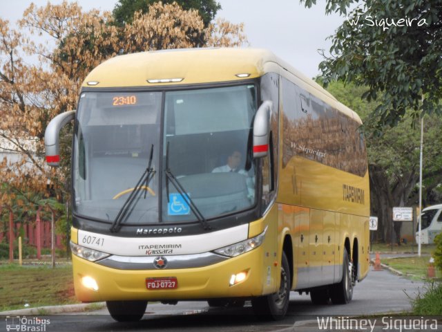 Viação Itapemirim 60741 na cidade de Vitória, Espírito Santo, Brasil, por Whitiney Siqueira. Número da foto: #5472735.