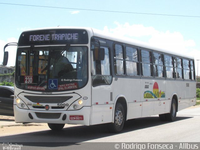 Viação Cidade de Maceió 5000 na cidade de Maceió, Alagoas, Brasil, por Rodrigo Fonseca. ID da foto: 5473623.