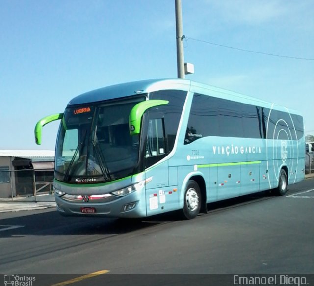 Viação Garcia 7326 na cidade de Apucarana, Paraná, Brasil, por Emanoel Diego.. ID da foto: 5473820.