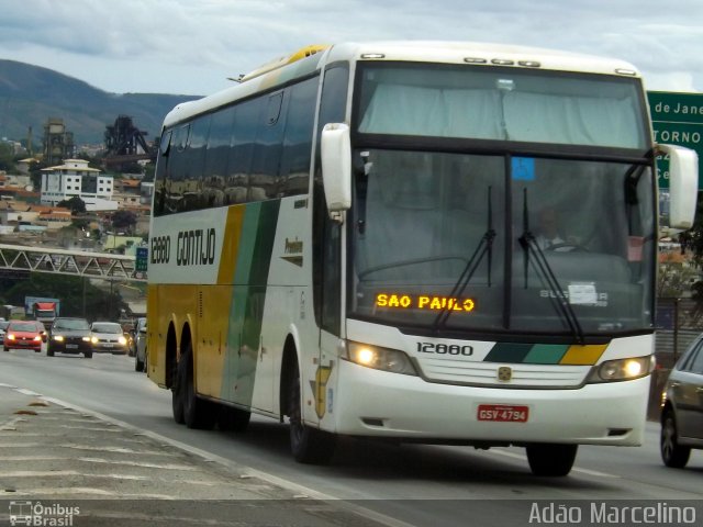 Empresa Gontijo de Transportes 12880 na cidade de Belo Horizonte, Minas Gerais, Brasil, por Adão Raimundo Marcelino. ID da foto: 5474853.